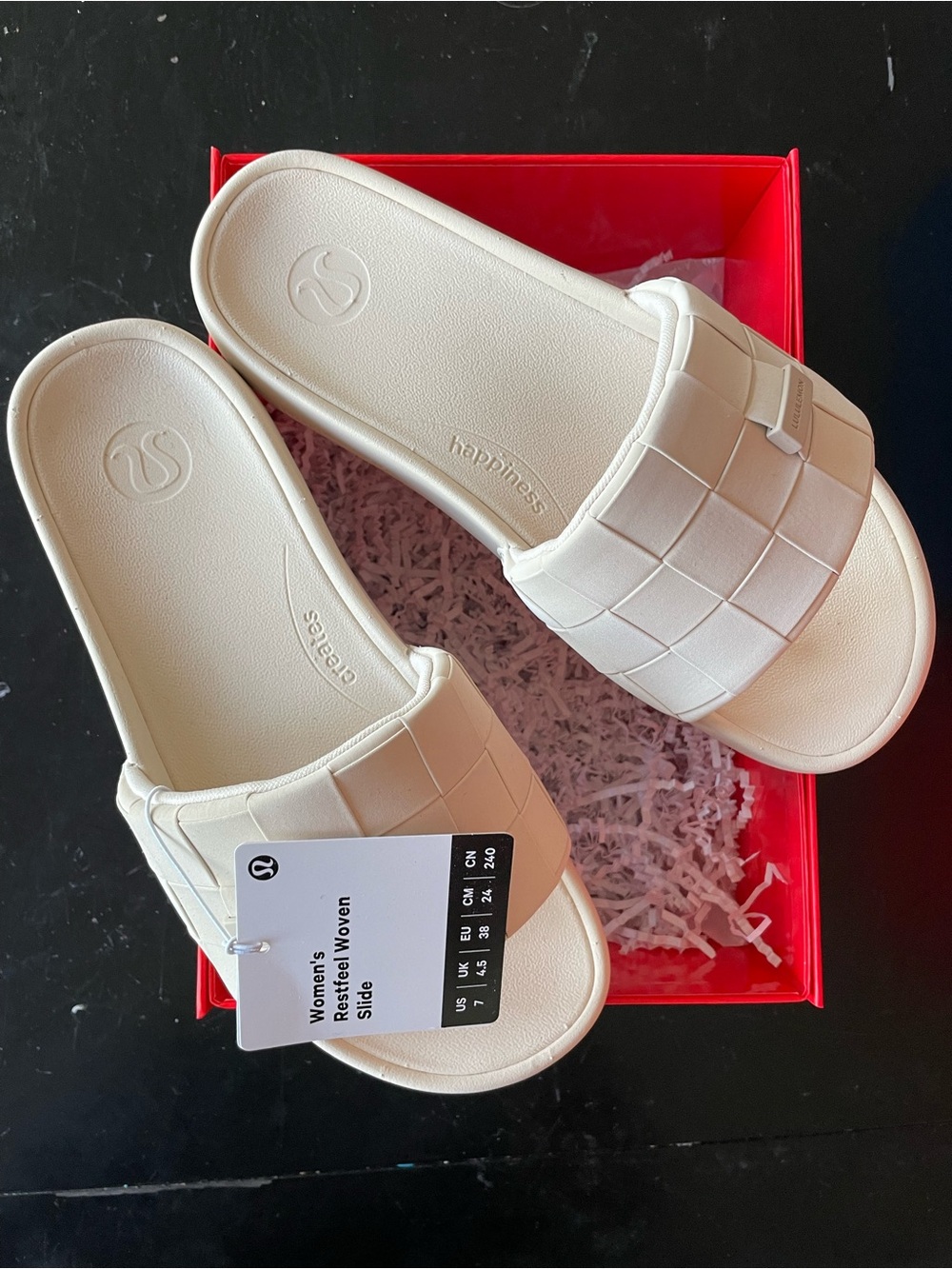 lululemon athletica Women's Restfeel Woven Slide Sandals - Ivory